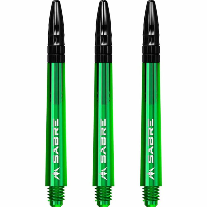 Billaresbalsalobre Cañas Mission Darts Sabre Polycarbonate Verde Negro Larga 48mm S1548