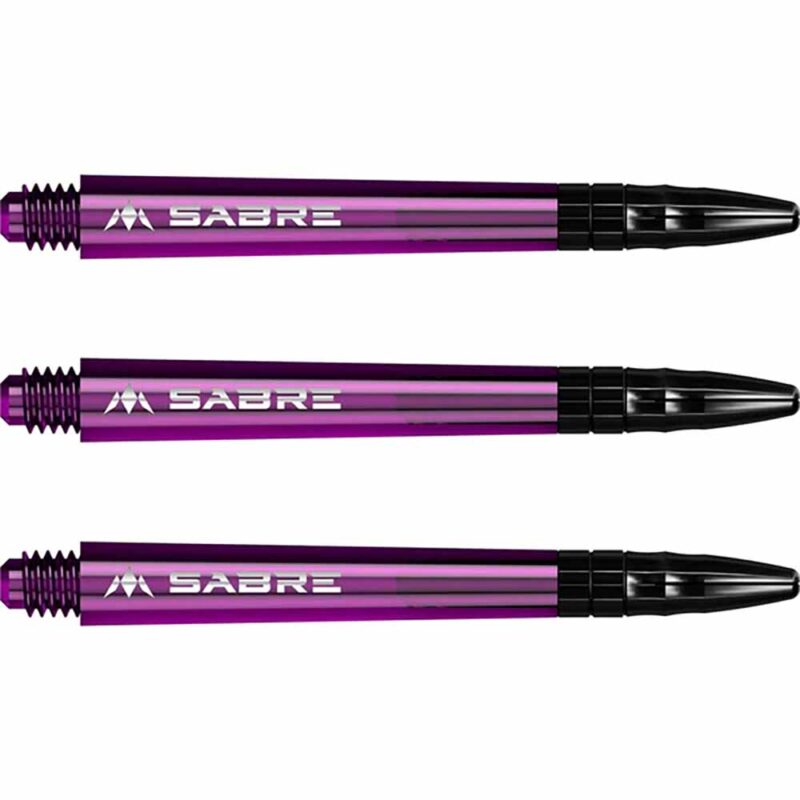 Billaresbalsalobre Cañas Mission Darts Sabre Polycarbonate Morado Negro Larga 48mm S1551 - Imagen 2