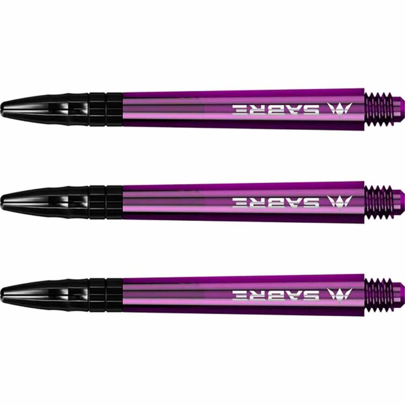 Billaresbalsalobre Cañas Mission Darts Sabre Polycarbonate Morado Negro Larga 48mm S1551 - Imagen 3
