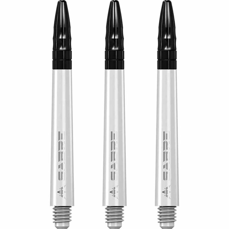 Billaresbalsalobre Cañas Mission Darts Sabre Polycarbonate Blanco Negro Intermedia 41mm S1555