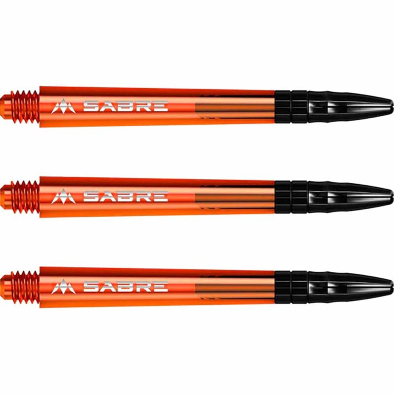Billaresbalsalobre Cañas Mission Darts Sabre Polycarbonate Naranja Negro Intermedia 41mm S1558 - Imagen 2