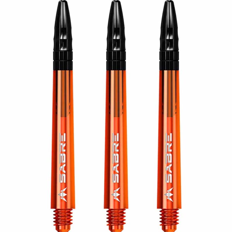 Billaresbalsalobre Cañas Mission Darts Sabre Polycarbonate Naranja Negro Intermedia 41mm S1558