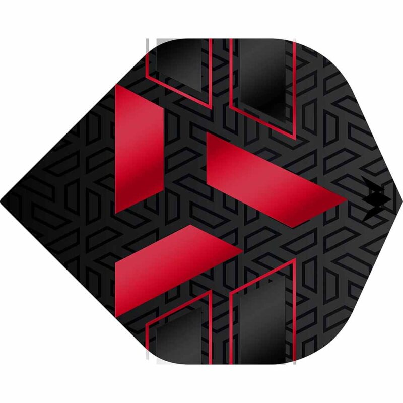 Billaresbalsalobre Plumas Mission Darts No2 Std Hazard Negro Rojo F3833 - Imagen 2