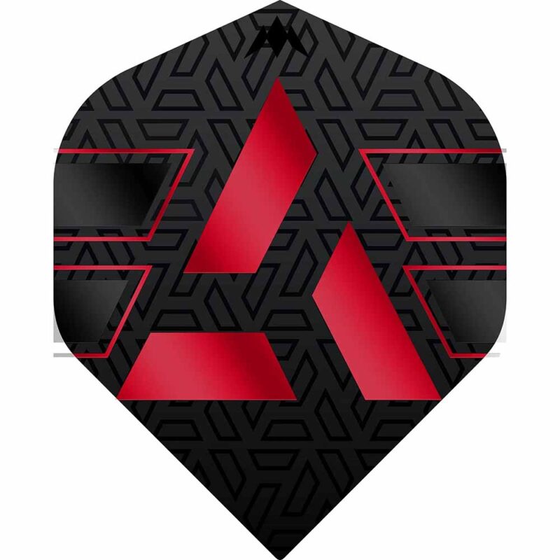 Billaresbalsalobre Plumas Mission Darts No2 Std Hazard Negro Rojo F3833