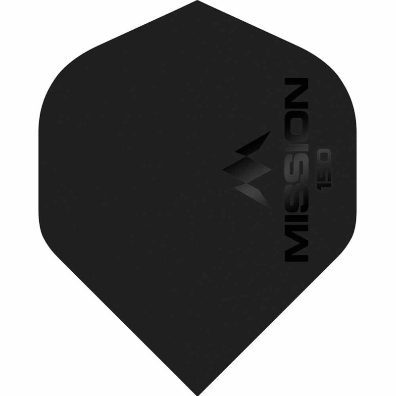 Billaresbalsalobre Plumas Mission Darts No2 Std Logo Negro Mate 150 F1858