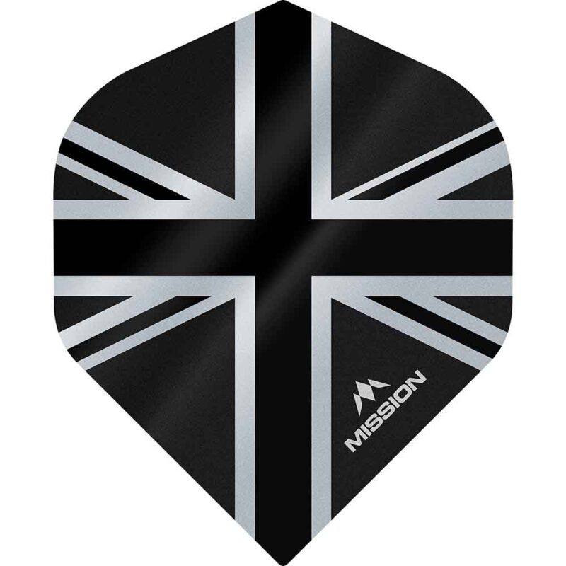 Billaresbalsalobre Plumas Mission Darts No2 Std Alliance Union Jack Negro F3087