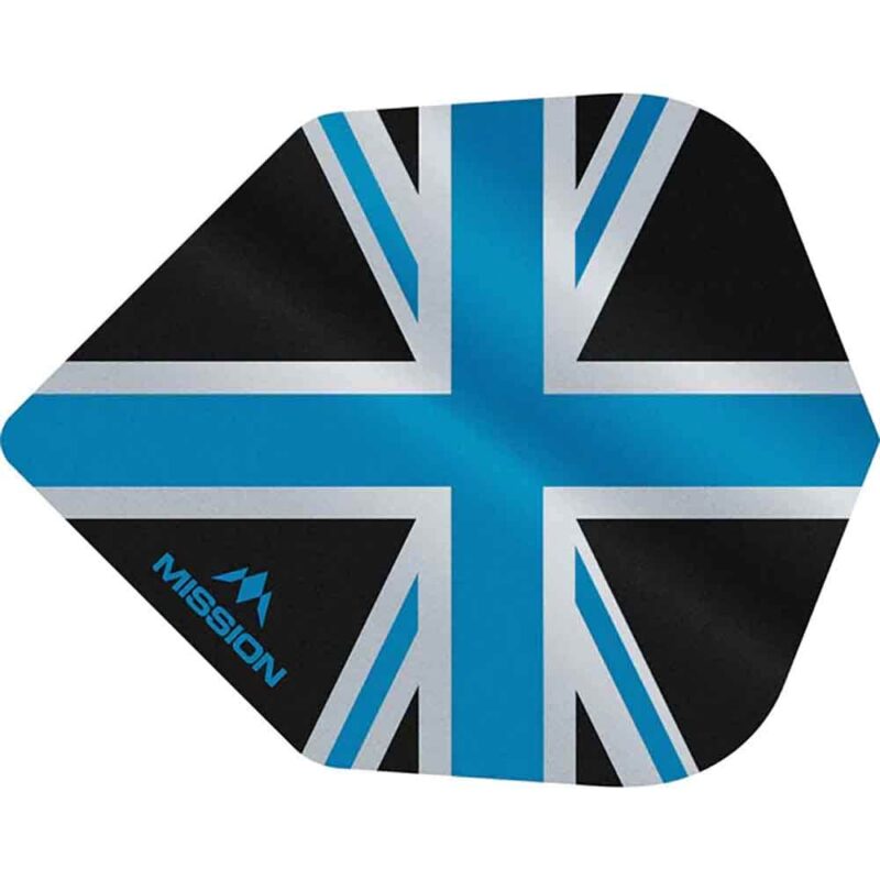 Billaresbalsalobre Plumas Mission Darts No6 Alliance Union Jack Negro Azul F3097 - Imagen 2