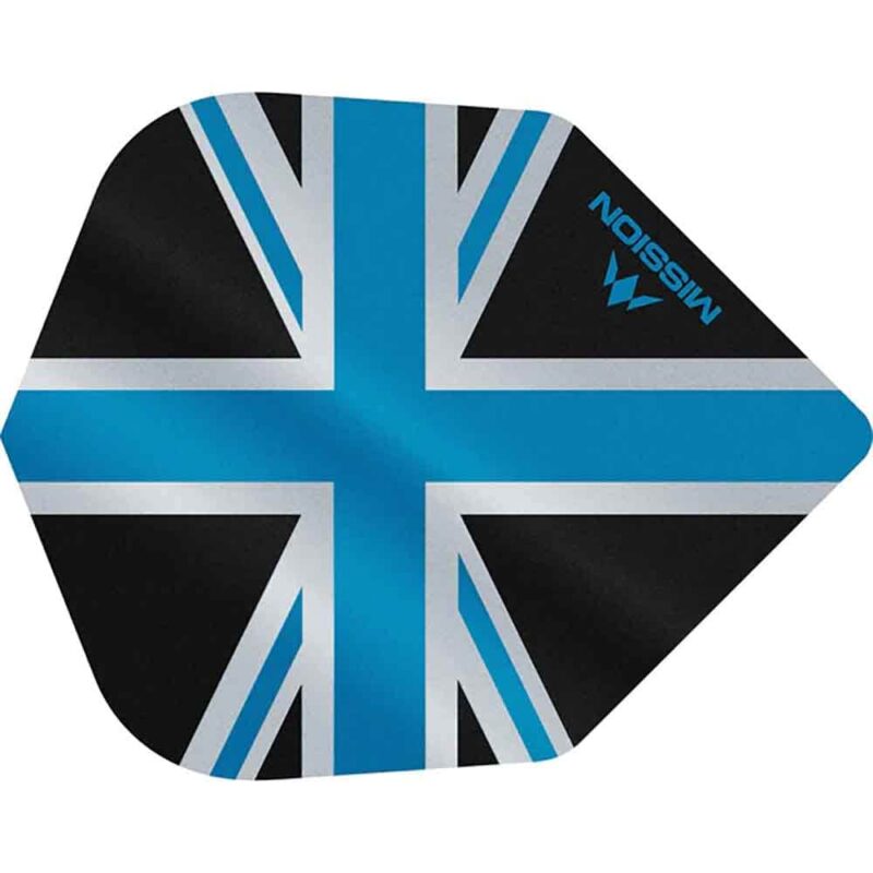 Billaresbalsalobre Plumas Mission Darts No6 Alliance Union Jack Negro Azul F3097 - Imagen 3