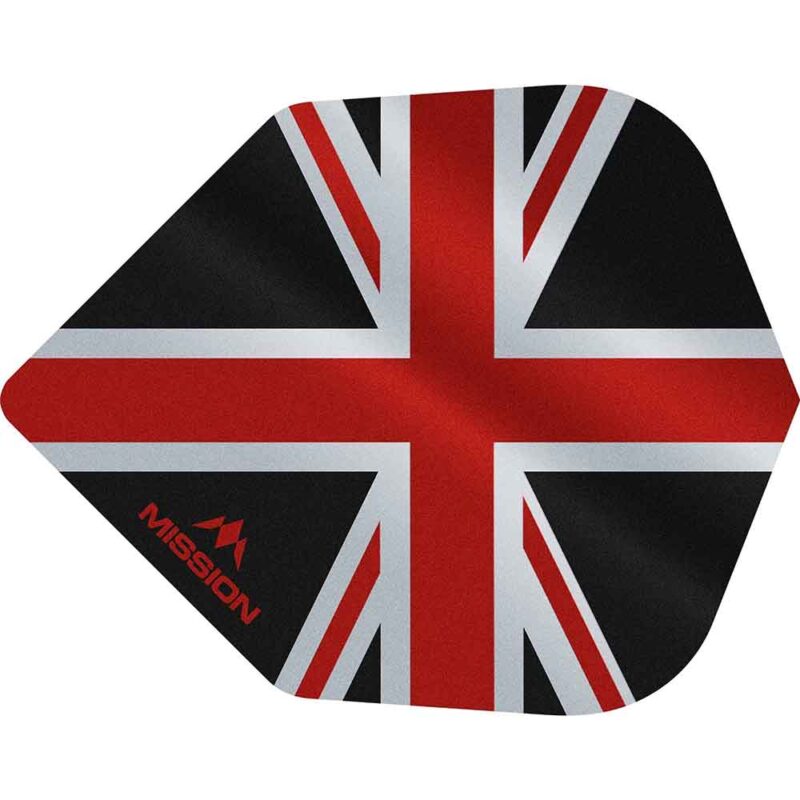 Billaresbalsalobre Plumas Mission Darts No6 Alliance Union Jack Negro Rojo F3098 - Imagen 3