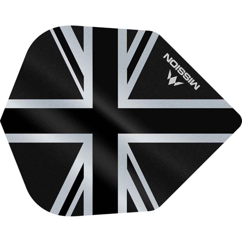 Billaresbalsalobre Plumas Mission Darts No6 Alliance Union Jack Negro F3103 - Imagen 3
