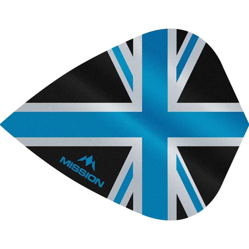 Billaresbalsalobre Plumas Mission Darts Kite Alliance Union Jack Negro Azul F3089 - Imagen 2