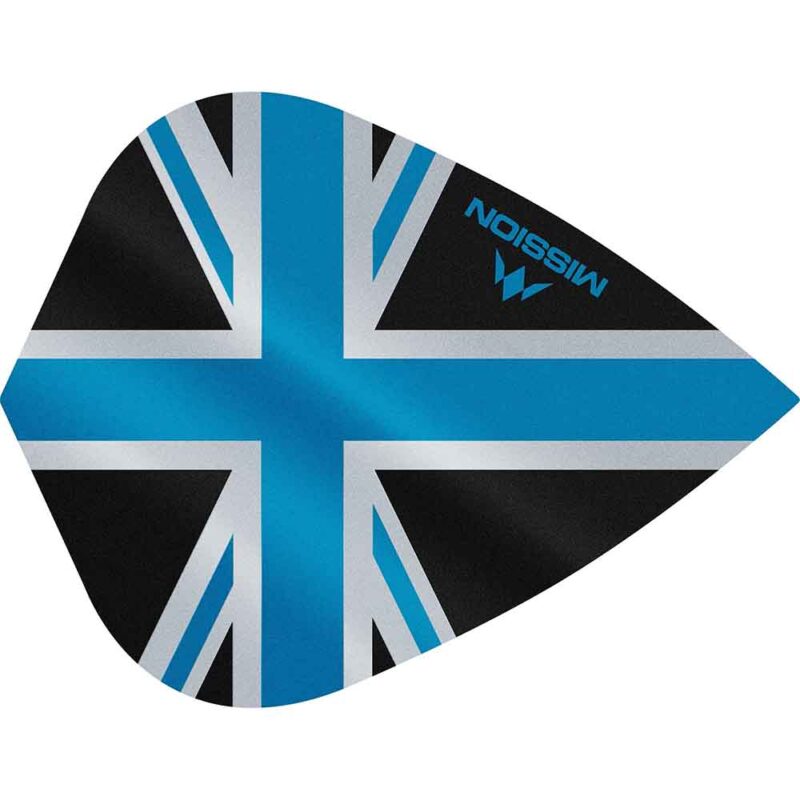Billaresbalsalobre Plumas Mission Darts Kite Alliance Union Jack Negro Azul F3089 - Imagen 3