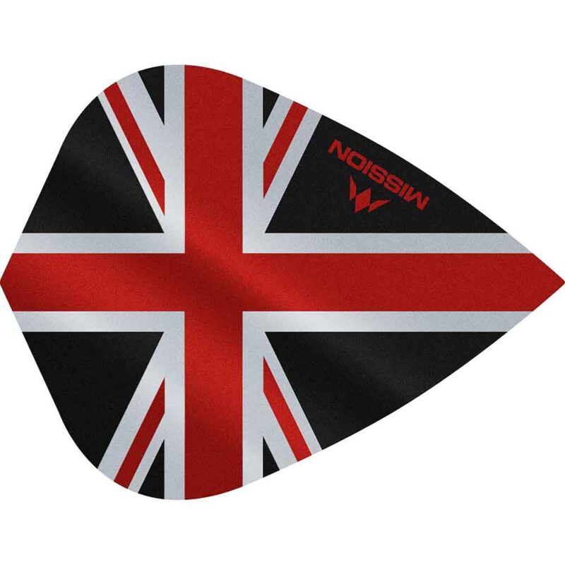 Billaresbalsalobre Plumas Mission Darts Kite Alliance Union Jack Negro Rojo F3090 - Imagen 3