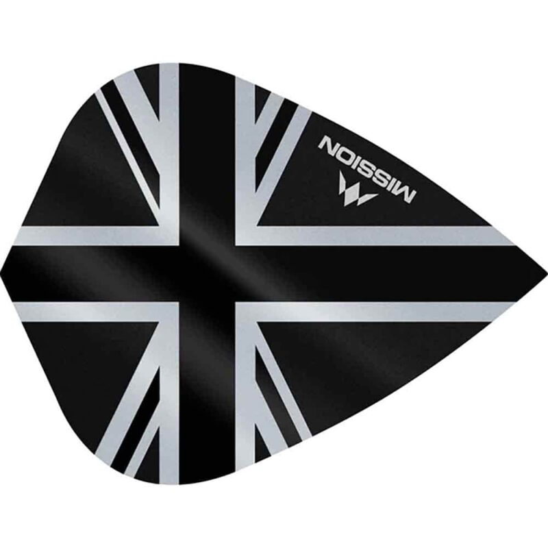 Billaresbalsalobre Plumas Mission Darts Kite Alliance Union Jack Negro F3095 - Imagen 2