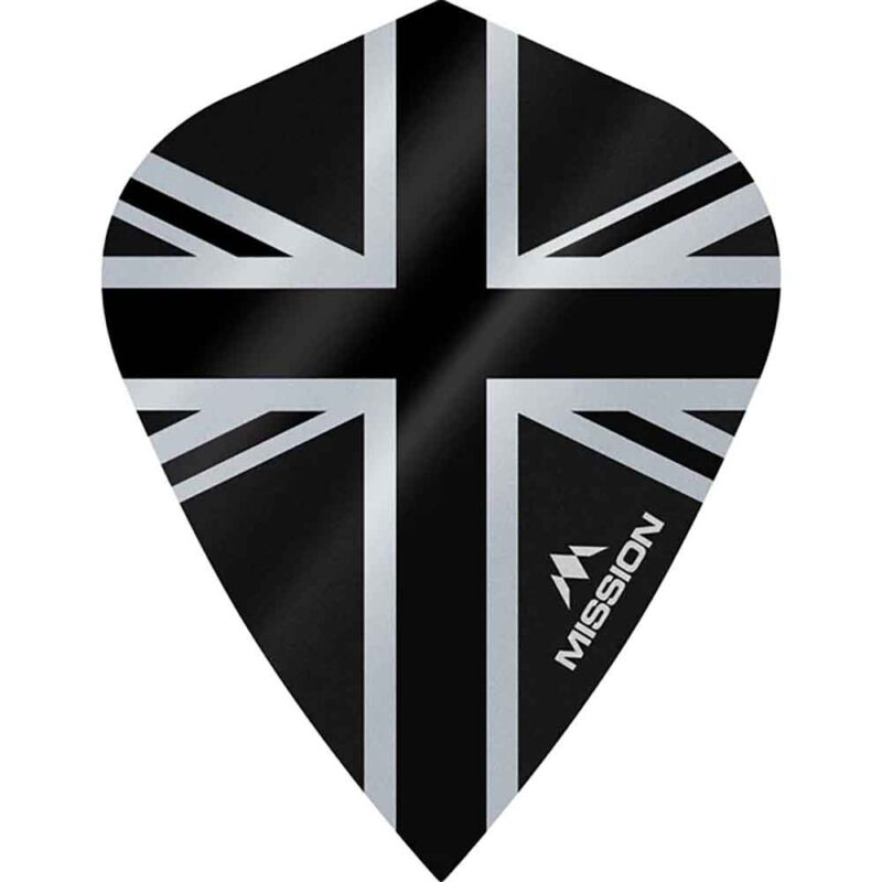 Billaresbalsalobre Plumas Mission Darts Kite Alliance Union Jack Negro F3095