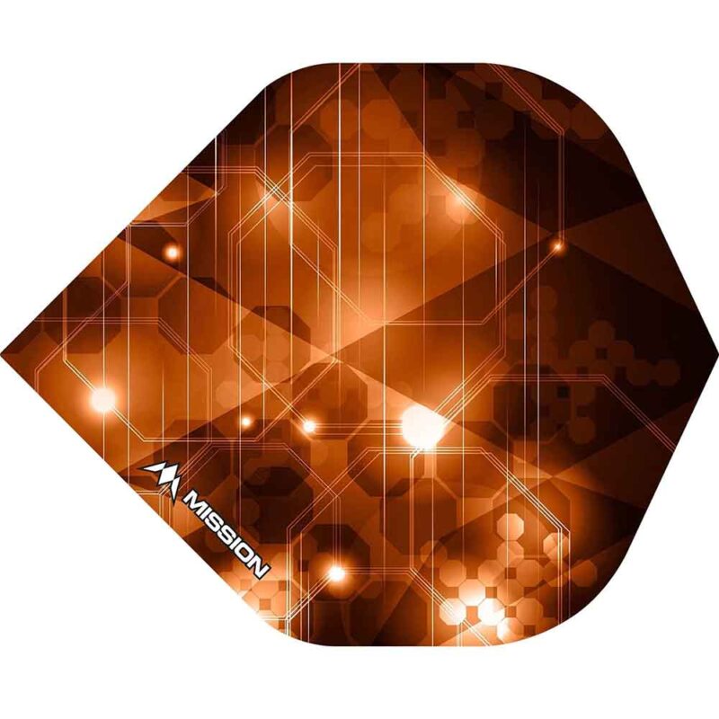 Billaresbalsalobre Plumas Mission Darts No2 Std Astral Naranja F2864 - Imagen 2