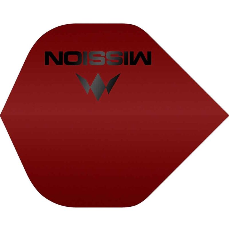 Billaresbalsalobre Plumas Mission Darts No2 Std Logo Rojo Mate F1950 - Imagen 2