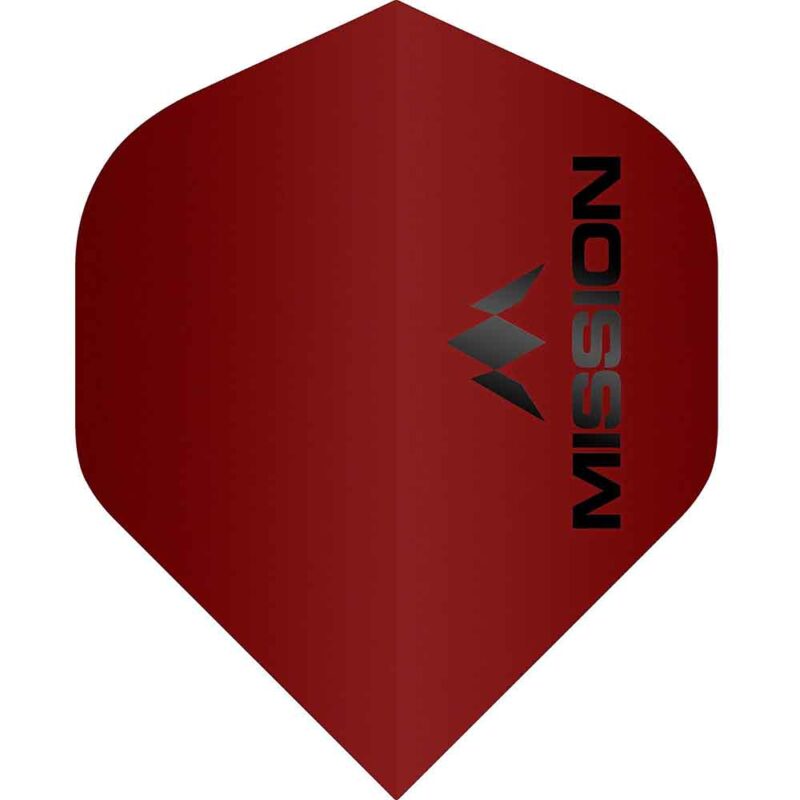 Billaresbalsalobre Plumas Mission Darts No2 Std Logo Rojo Mate F1950