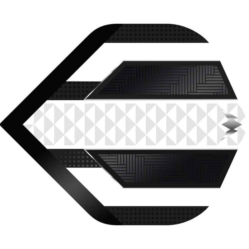 Billaresbalsalobre Plumas Mission Darts Plumas No2 Std Temple Negro Blanco F3356 - Imagen 3