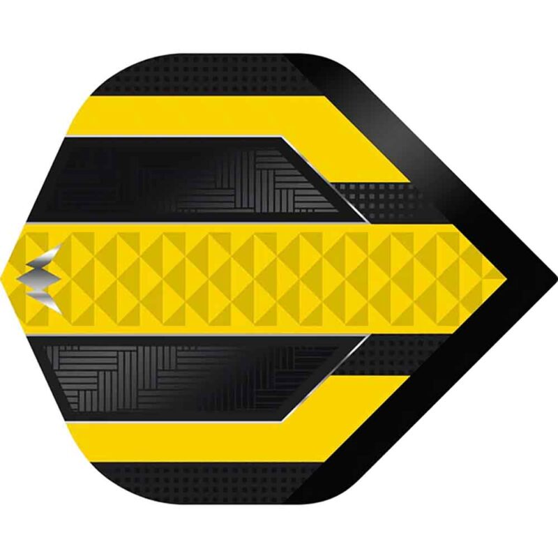 Billaresbalsalobre Plumas Mission Darts Plumas No2 Std Temple Negro Amarillo F3359 - Imagen 2