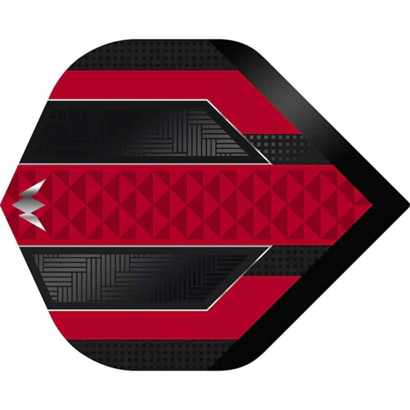 Billaresbalsalobre Plumas Mission Darts Plumas No2 Std Temple Negro Rojo F3361 - Imagen 2