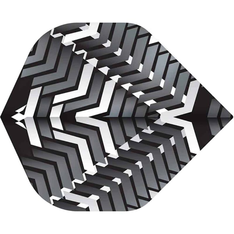 Billaresbalsalobre Plumas Mission Darts Plumas No2 Std Vex Negro Blanco F33454 - Imagen 2