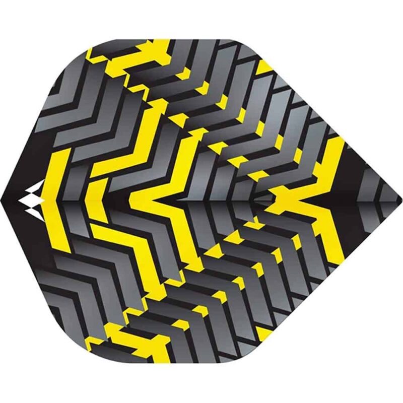 Billaresbalsalobre Plumas Mission Darts Plumas No2 Std Vex Negro Amarillo F3348 - Imagen 2