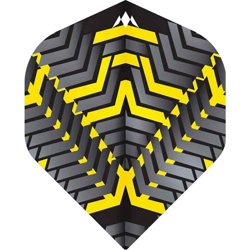Billaresbalsalobre Plumas Mission Darts Plumas No2 Std Vex Negro Amarillo F3348