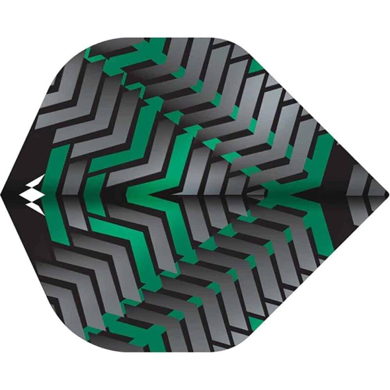 Billaresbalsalobre Plumas Mission Darts Plumas No2 Std Vex Negro Verde F3349 - Imagen 2