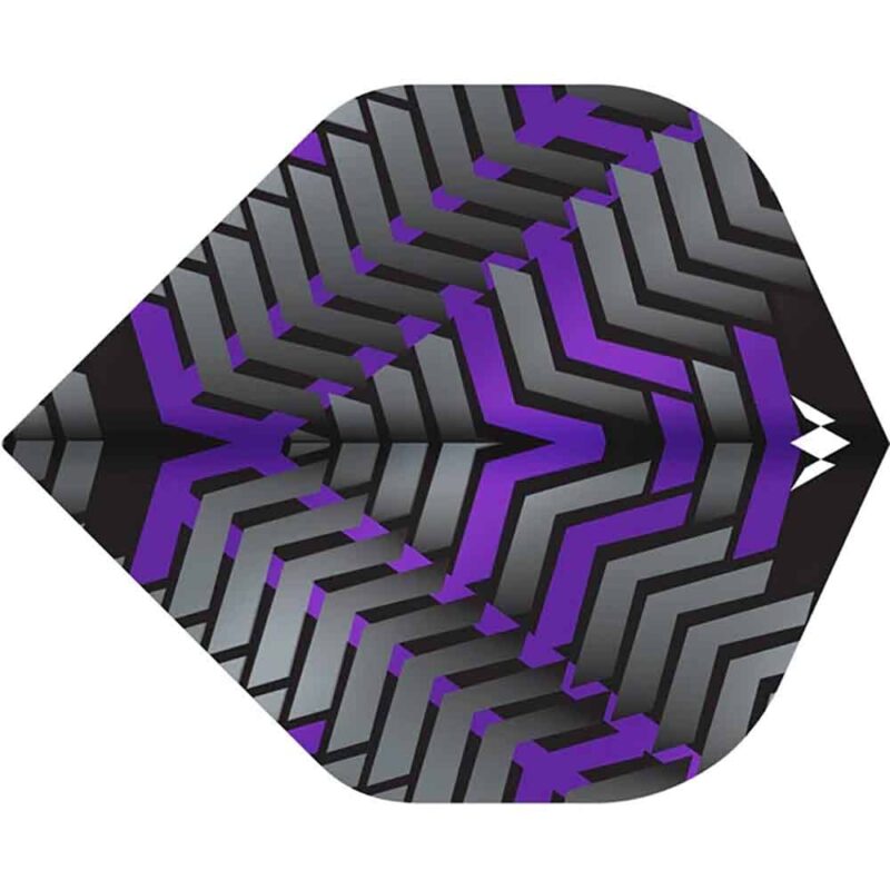 Billaresbalsalobre Plumas Mission Darts Plumas No2 Std Vex Negro Morado F3351 - Imagen 2