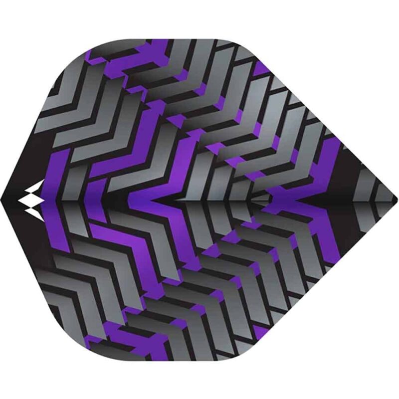 Billaresbalsalobre Plumas Mission Darts Plumas No2 Std Vex Negro Morado F3351 - Imagen 3