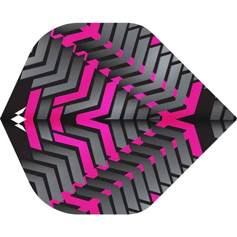 Billaresbalsalobre Plumas Mission Darts Plumas No2 Std Vex Negro Rosa F3353 - Imagen 3