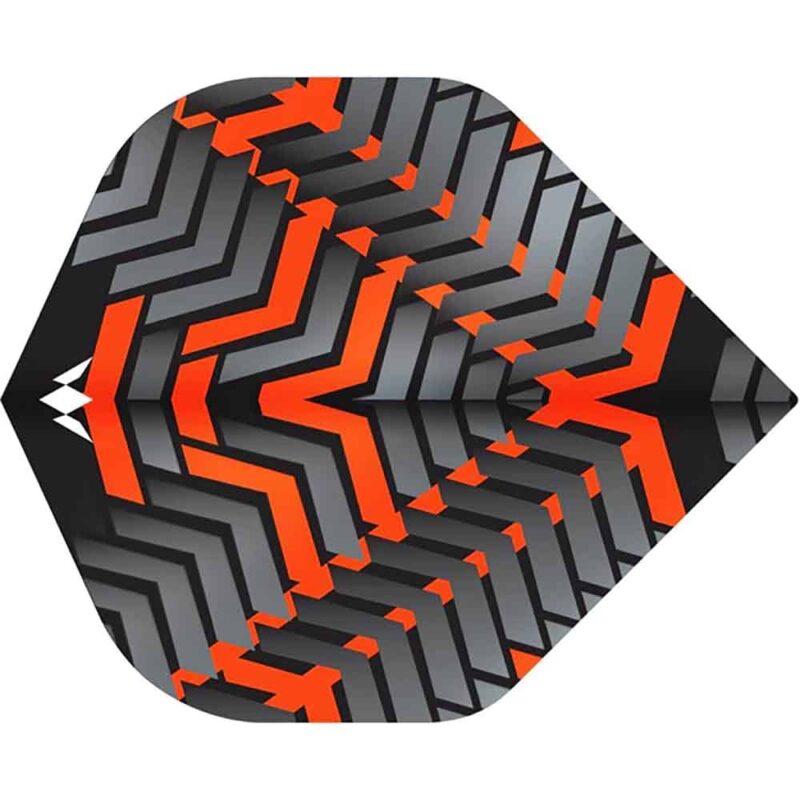 Billaresbalsalobre Plumas Mission Darts Plumas No2 Std Vex Negro Naranja F3354 - Imagen 2