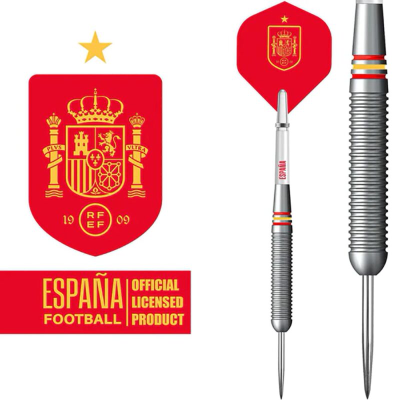 Billaresbalsalobre Dardos Licencia oficial de fútbol España Latón 22g D1426 - Imagen 2