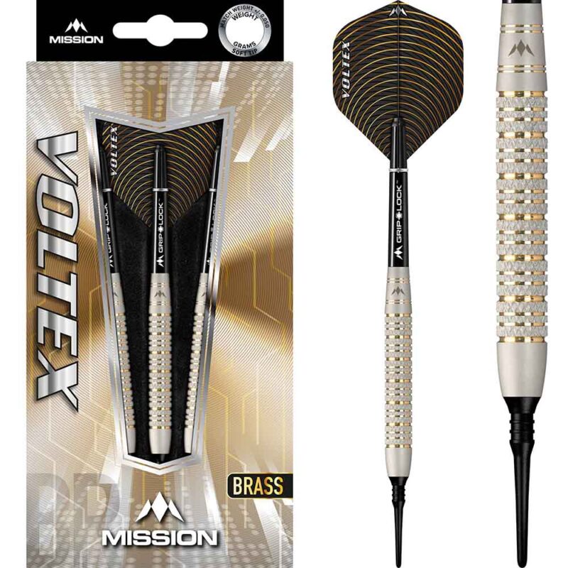 Billaresbalsalobre Dardos Mission Voltex M2 Laton Knurled 19g D9110 - Imagen 3
