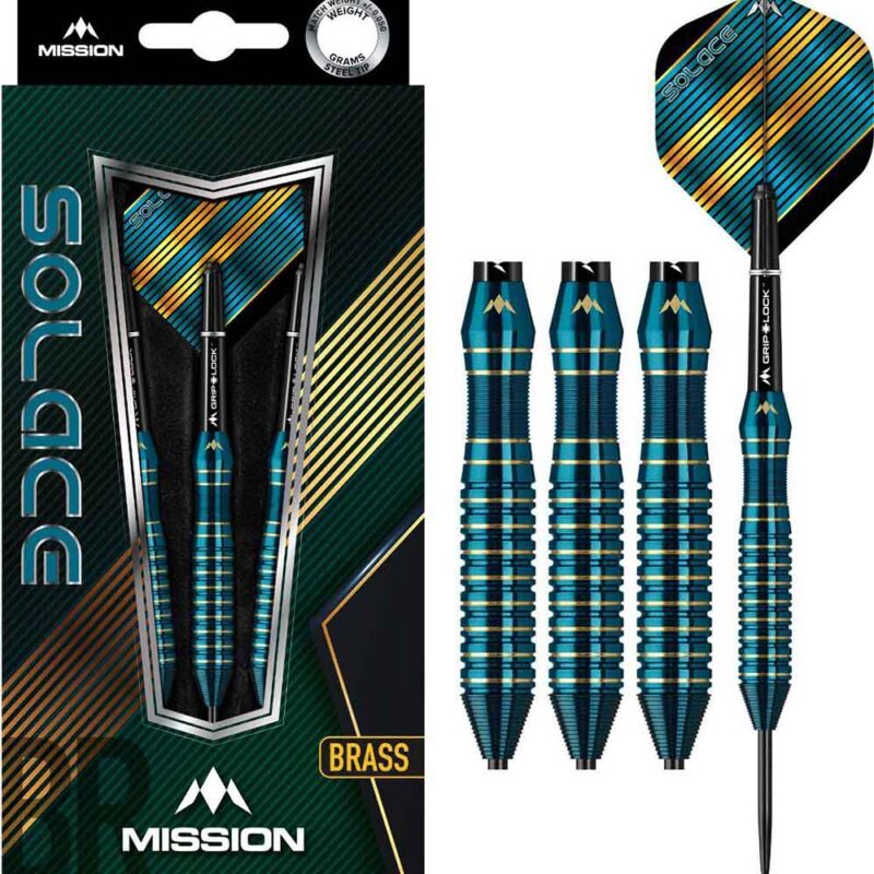 Billaresbalsalobre Dardos Solace M1 Mission Laton Verde 24g Punta Acero D1580 - Imagen 5