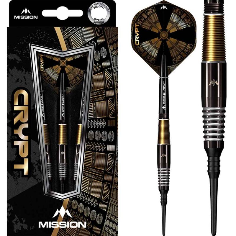 Billaresbalsalobre Dardos Mission Crypt M2 Negro Dorado 90% 21g D1599-M001085 - Imagen 3