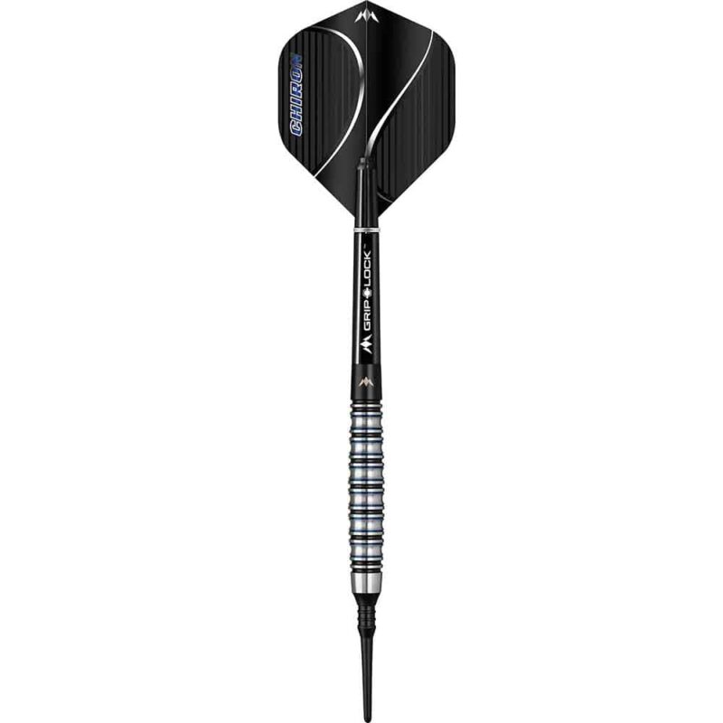 Billaresbalsalobre Dardos Mission Chiron M2 Electro Negro Azul 90% 21g D9636 - Imagen 2