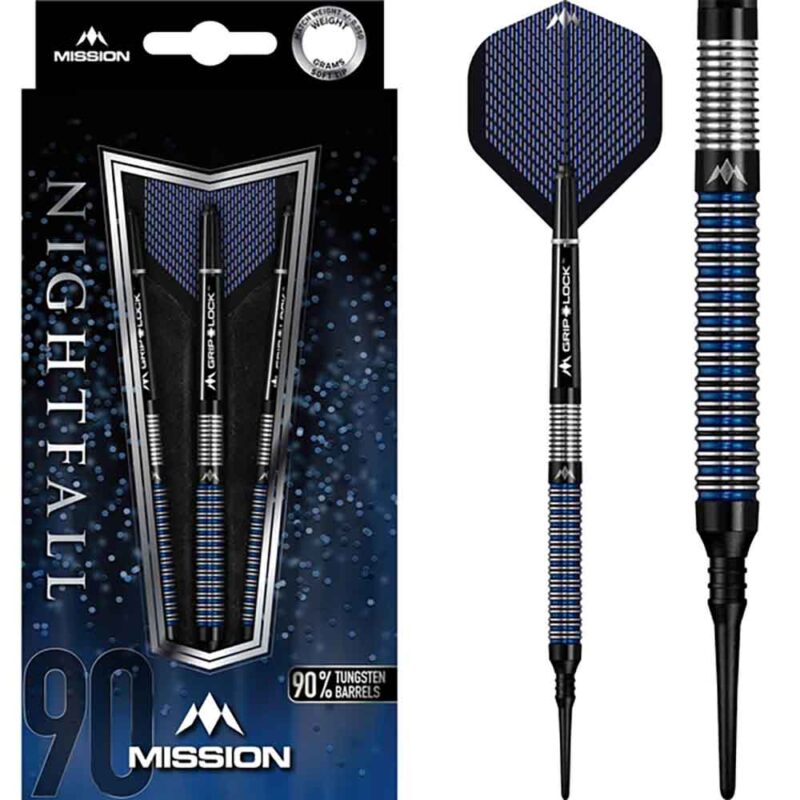 Billaresbalsalobre Dardos Mission Nightfall M1 Straight Ring 90% 18g D9680 - Imagen 3