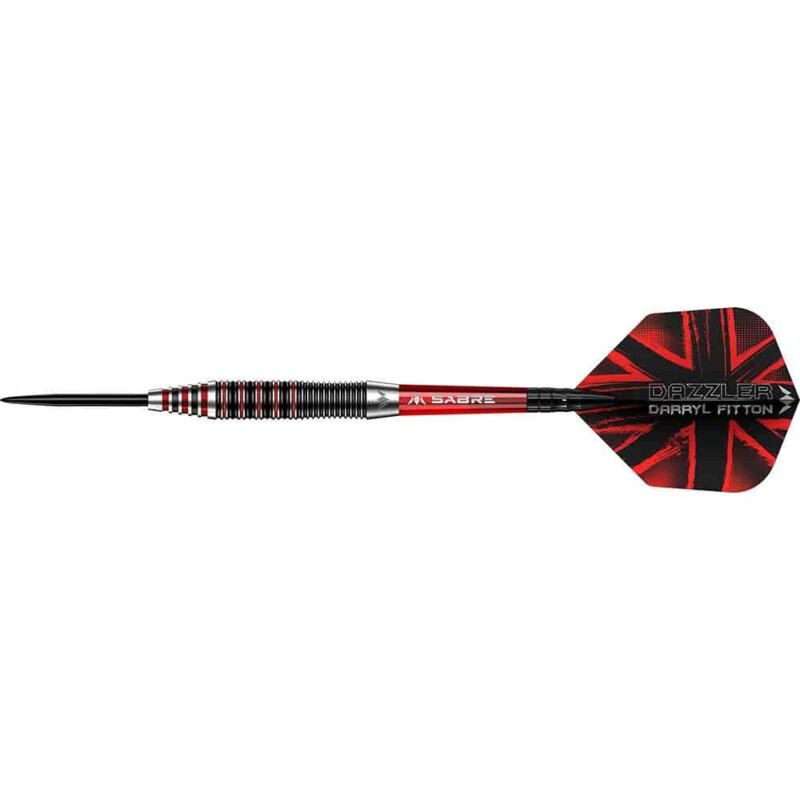 Billaresbalsalobre Dardos Mission Darryl Fitton Negro Rojo Electrico 95% 26g D1630 - Imagen 2