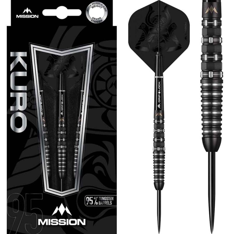 Billaresbalsalobre Dardos Mission Kuro M3 Negro Rear Iso Grip 90% 24g D5395 - Imagen 3