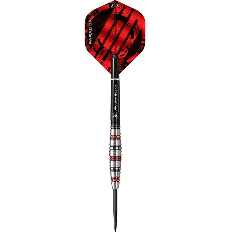 Billaresbalsalobre Dardos Mission Paradox M2 Curved Negro Rojo Electro 90% 26g D1568 - Imagen 2