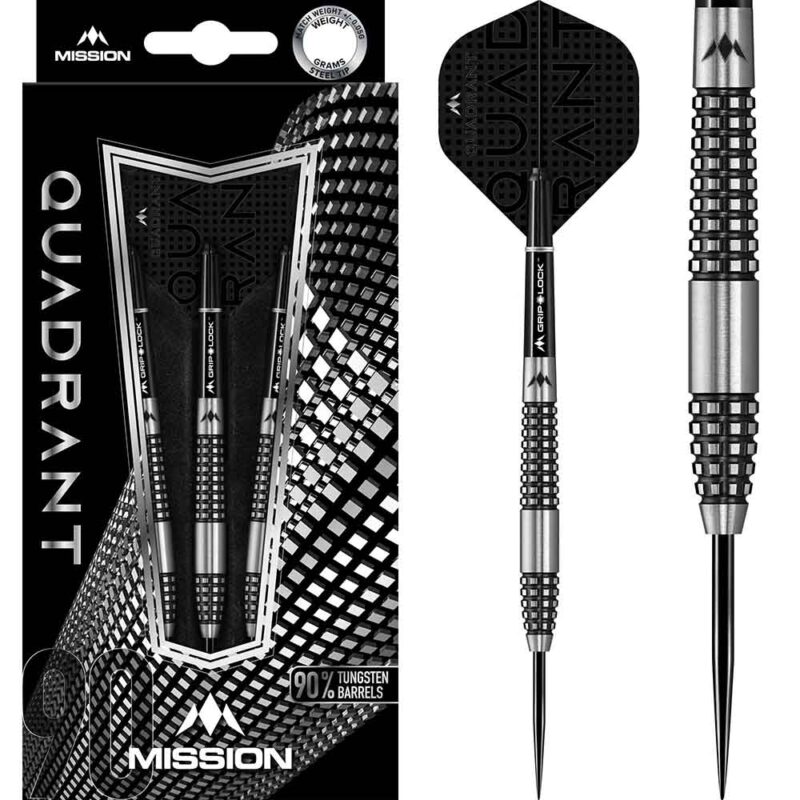 Billaresbalsalobre Dardos Mission Quadrant M2 Quad Grip 90% 26gr D1516 - Imagen 3
