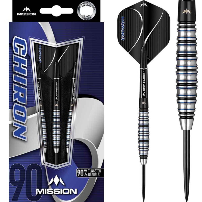 Billaresbalsalobre Dardos Mission Chiron M2 Negro Azul Electrico 90% 25gr D1562 - Imagen 3