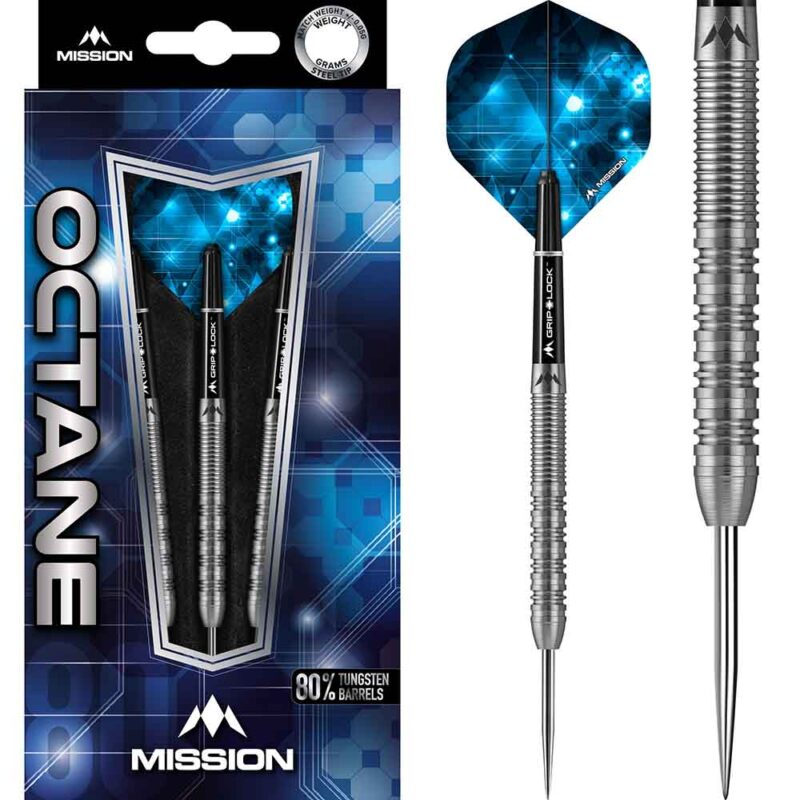 Billaresbalsalobre Dardos Mission Octane M5 Twin Grip 80% 25g D5356 - Imagen 3