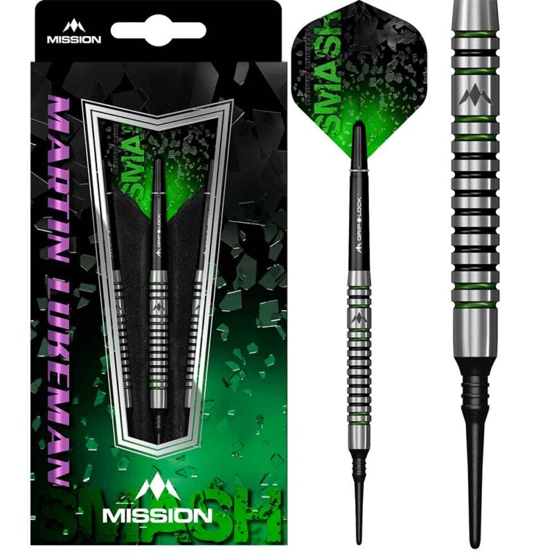 Billaresbalsalobre Dardos Mission Martin Lukeman Negro Verde 90% 20g D0866 - Imagen 3