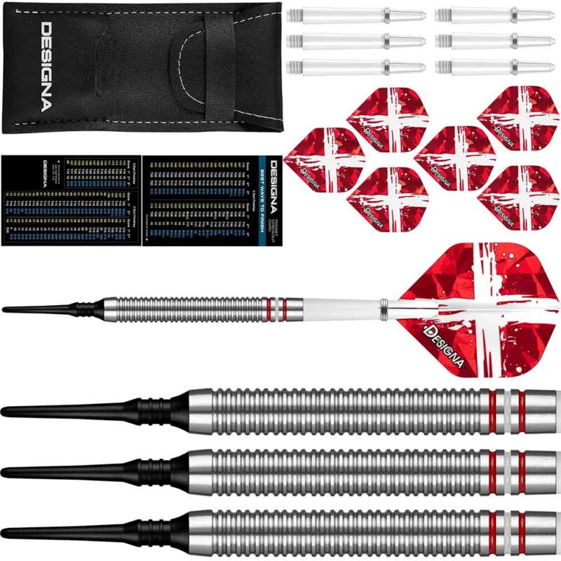 Billaresbalsalobre Dardos Designa Patriot X Darts Dinamarca 90% 20g D9533 - Imagen 2