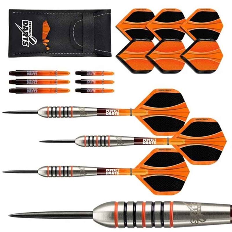 Billaresbalsalobre Dardos Perfect Darts Solarfox 3 Torpedo Negro Naranja 90% 22g D3551 - Imagen 2