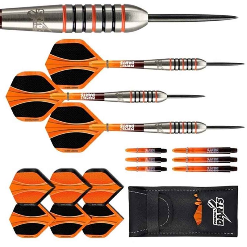 Billaresbalsalobre Dardos Perfect Darts Solarfox 3 Torpedo Negro Naranja 90% 22g D3551 - Imagen 3