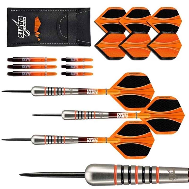 Billaresbalsalobre Dardos Perfect Darts Solarfox 2 Bomb Negro Naranja 90% 24g D3548 - Imagen 2